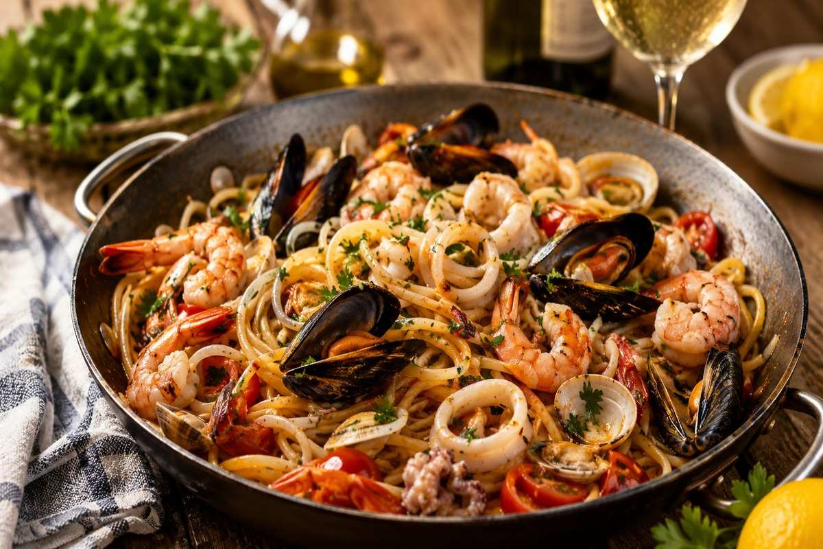 Spaghetti frutti di mare – jak zrobić prawdziwy włoski makaron z owocami morza?